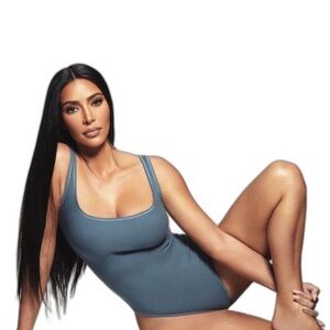 SKIMS Kyanite Ribbed Bodysuit- Large